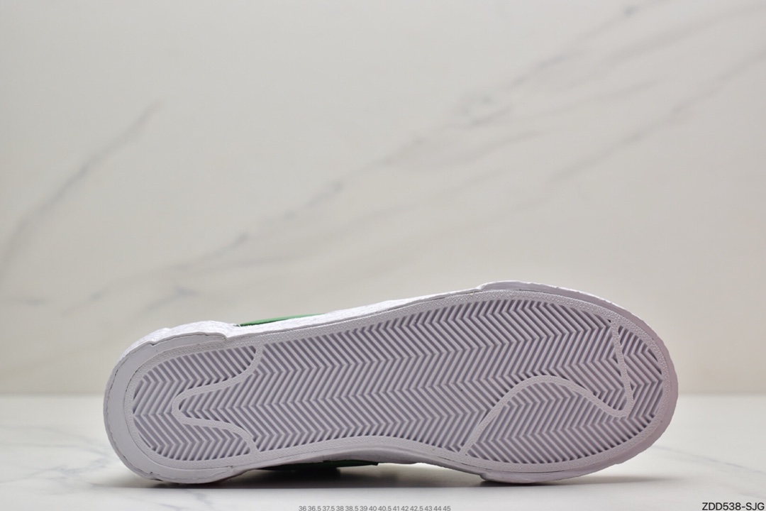 230  SACAI x NIKE Blazer Low”Dark Grey”重叠设计前卫开拓者低帮百搭板鞋“碳灰白”DD1877-002
