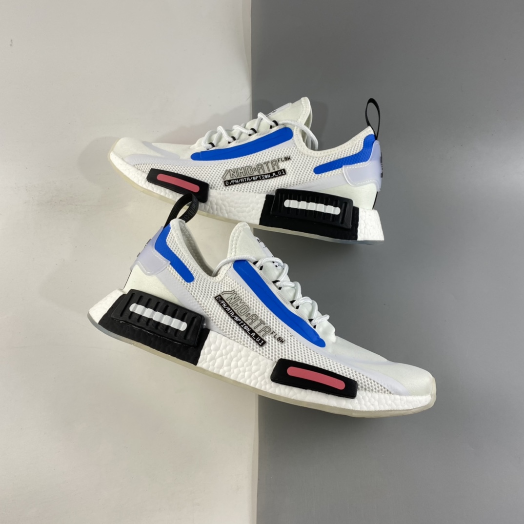 P190  AD NMD_R1 SPECTOO 阿迪三叶草低帮休闲爆米花跑步鞋 FZ3209