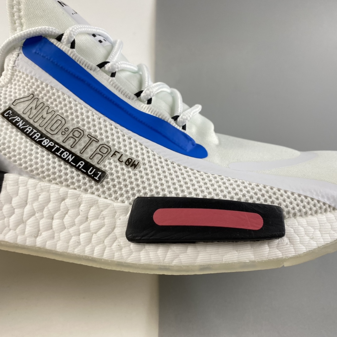 P190  AD NMD_R1 SPECTOO 阿迪三叶草低帮休闲爆米花跑步鞋 FZ3209