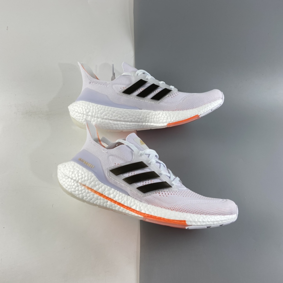 P200  AD UltraBoost 21 加厚爆米花袜套式针织鞋面休闲运动慢跑鞋 S23840