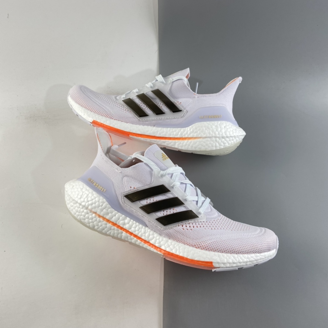 P200  AD UltraBoost 21 加厚爆米花袜套式针织鞋面休闲运动慢跑鞋 S23840