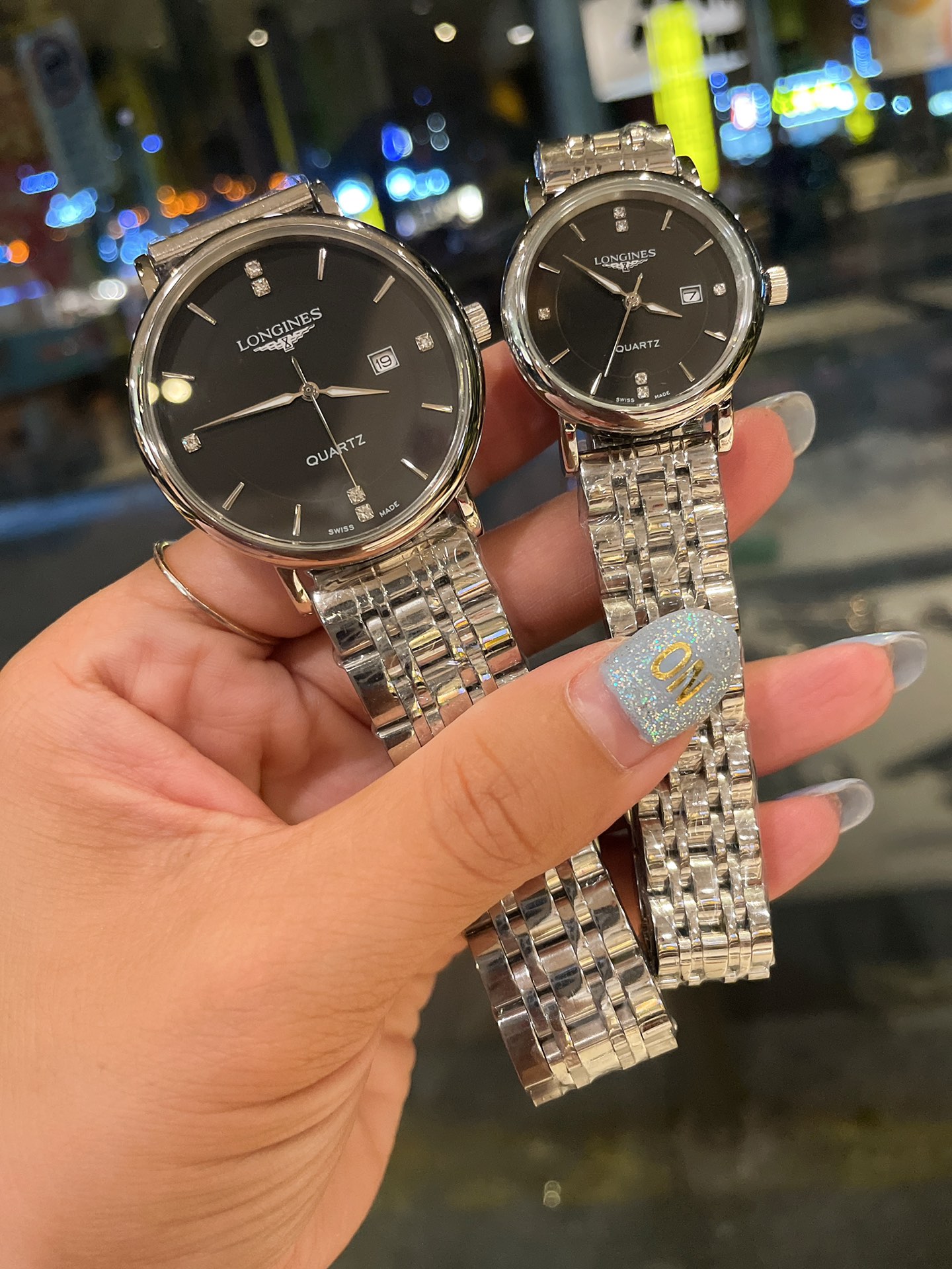 [LONGINES Watches]9527 Rose Steel StripLongines couple watch pair original