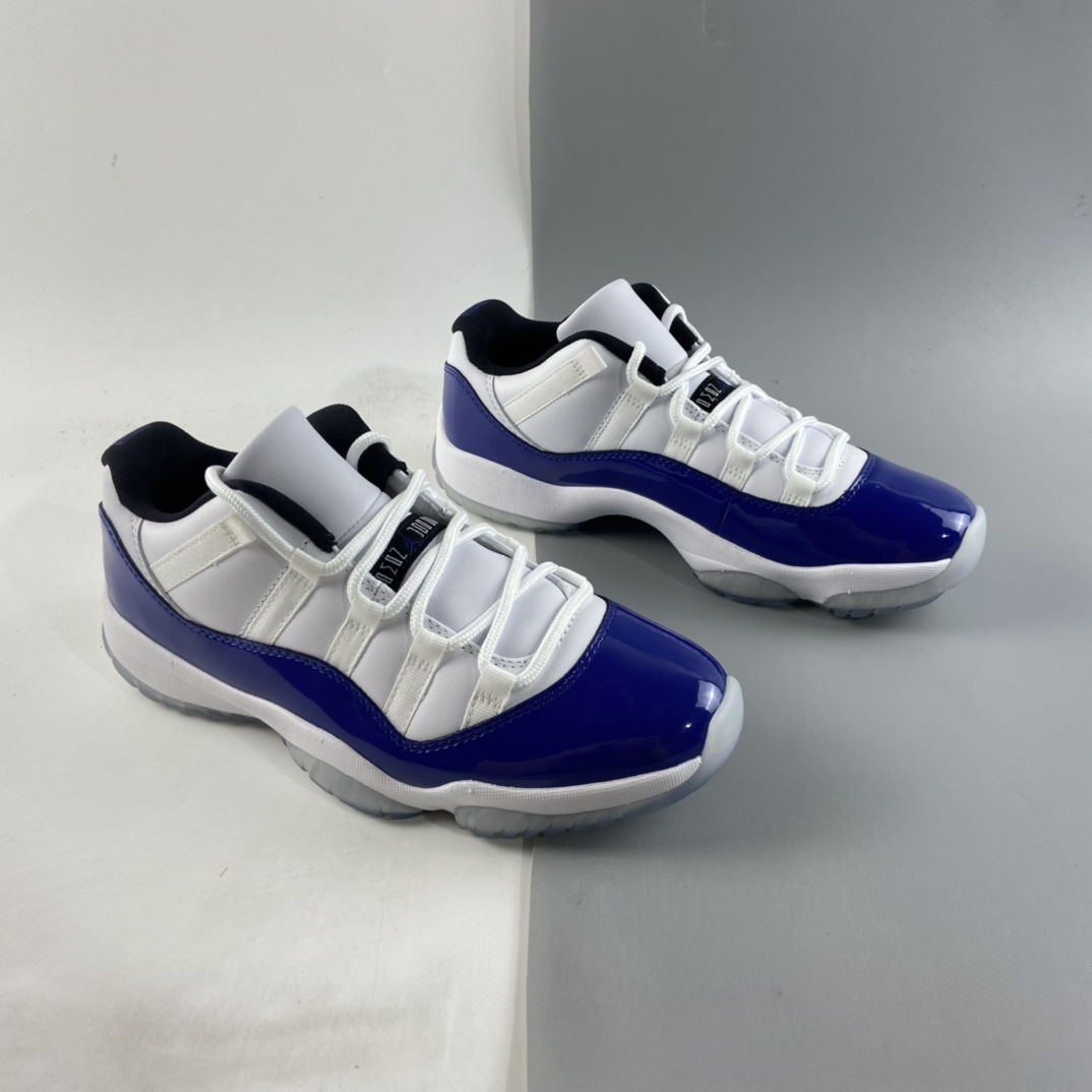 P450 Air Jordan 11 Retro Low  ” Concord ” AJ11乔11 白蓝 康扣 低帮文化篮球鞋 AV2187-117
