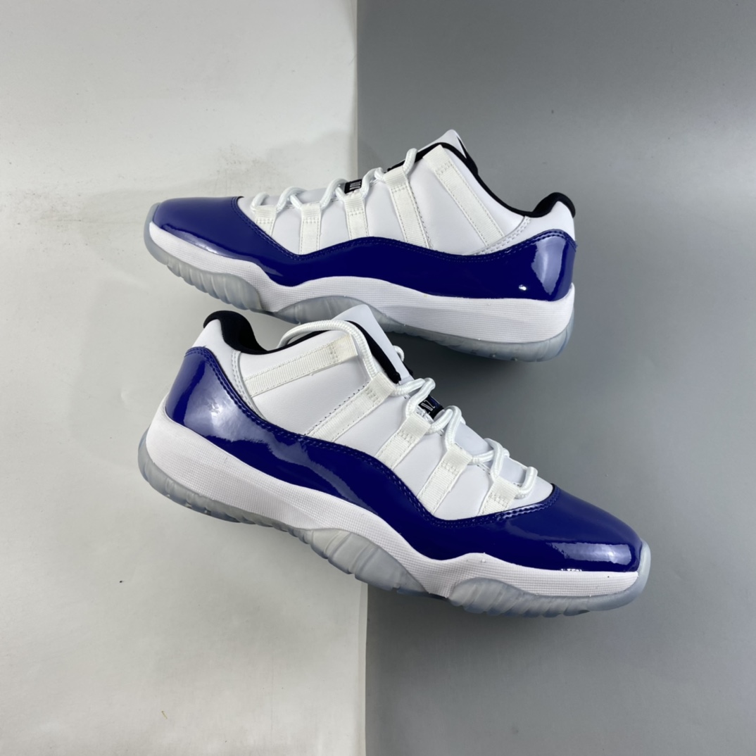 P450 Air Jordan 11 Retro Low  ” Concord ” AJ11乔11 白蓝 康扣 低帮文化篮球鞋 AV2187-117