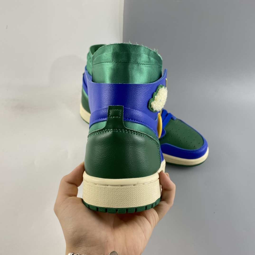 P280  Aleali May x NIKE Air Jordan 1 Zoom CMFT”Califia”AJ1乔丹一代中篮球鞋“蓝绿加州”DJ1199-400
