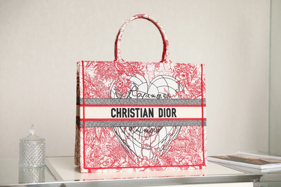 Dior Book Tote Handbags Tote Bags Embroidery Fashion