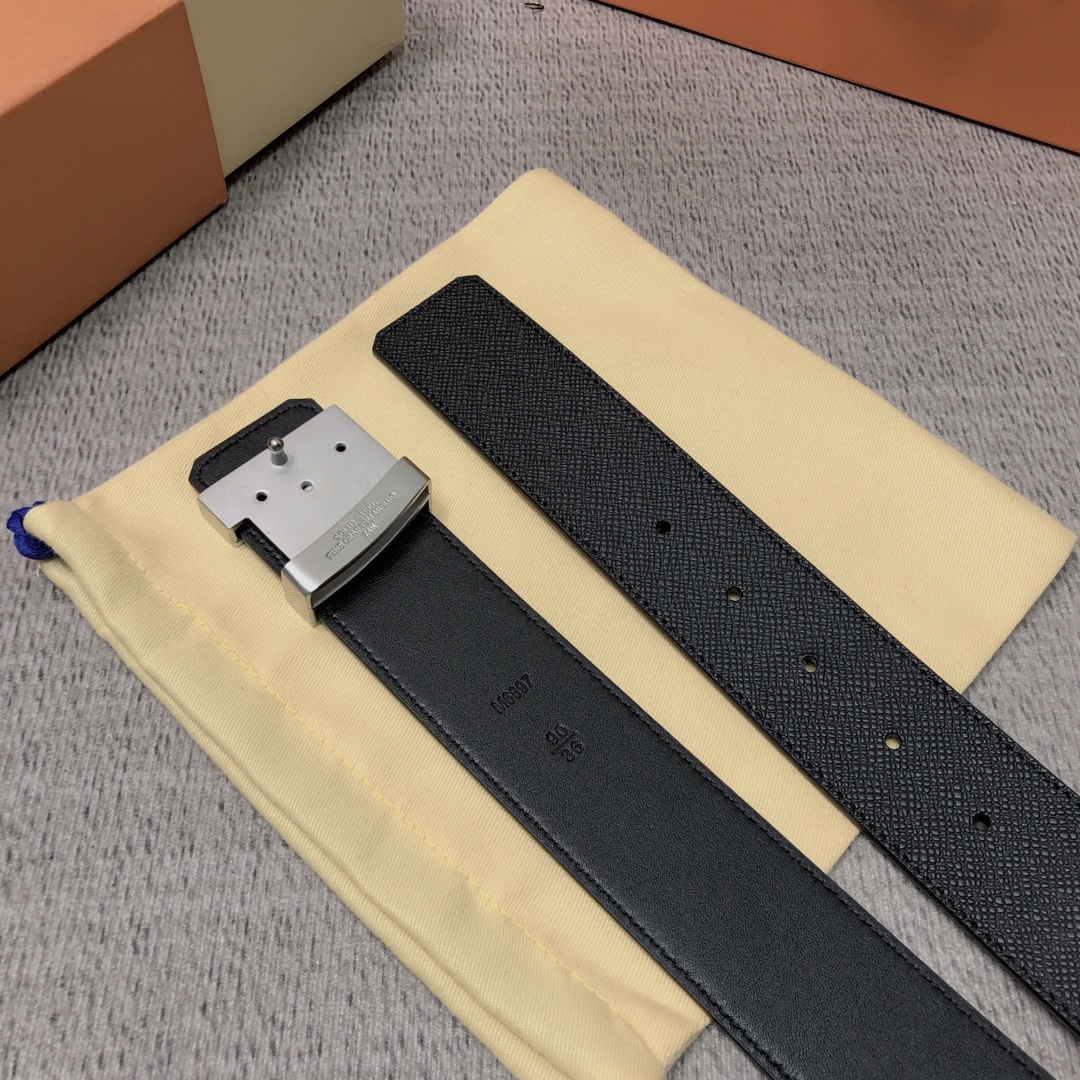 配全套包装礼盒Lv原单头层牛皮十字纹