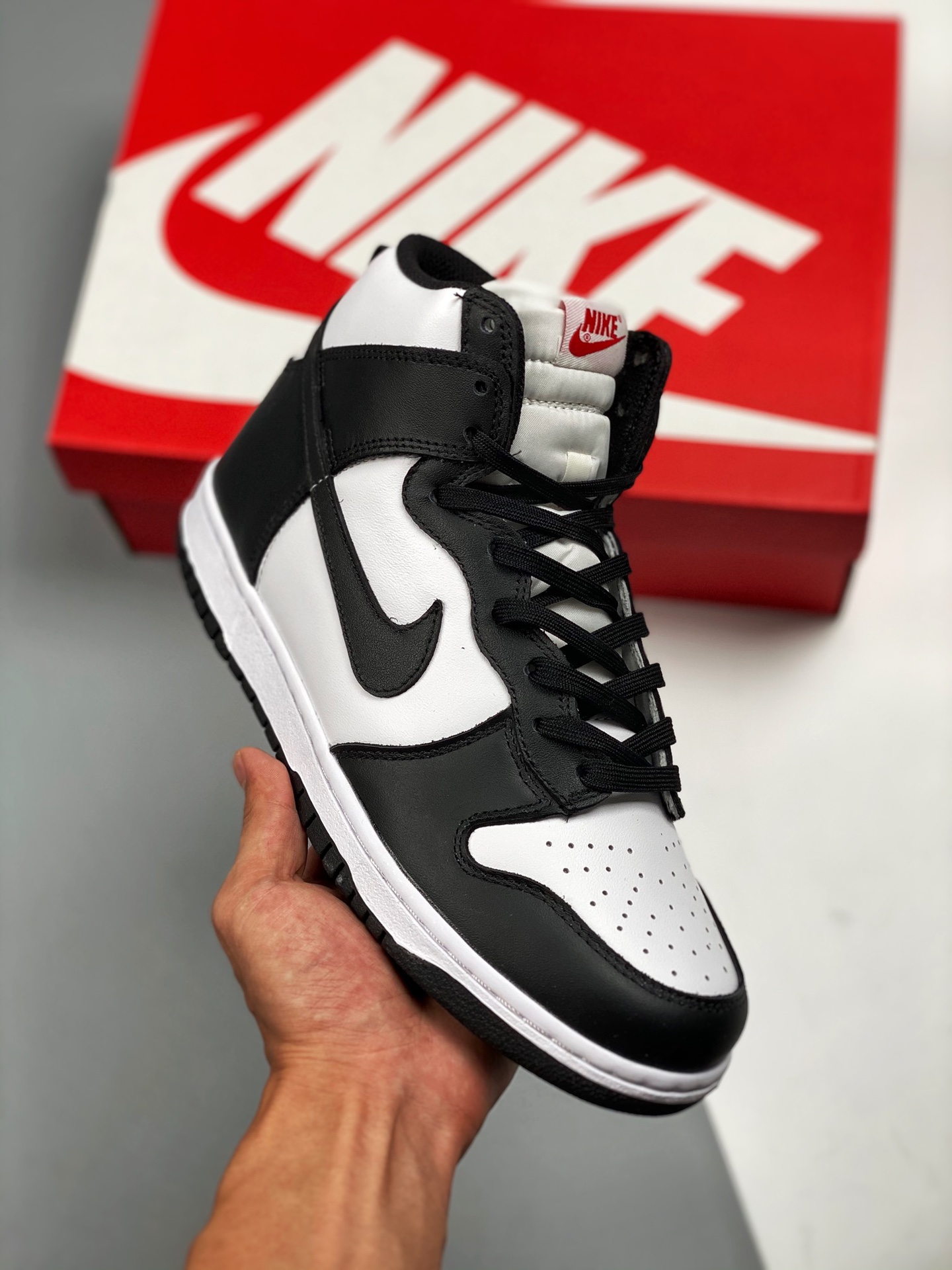 Nike Dunk SB Low color blanco y negro panda, gran fábrica original #Etiqueta tejida de fábrica original, coincide con l…