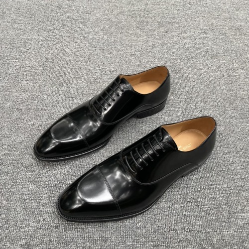 Louis Vuitton Men's Classic Oxford Dress Shoes - Black Leather, Almond Toe 1 Louis Vuitton Men's Classic Oxford Dress Shoes - Black Leather, Almond Toe