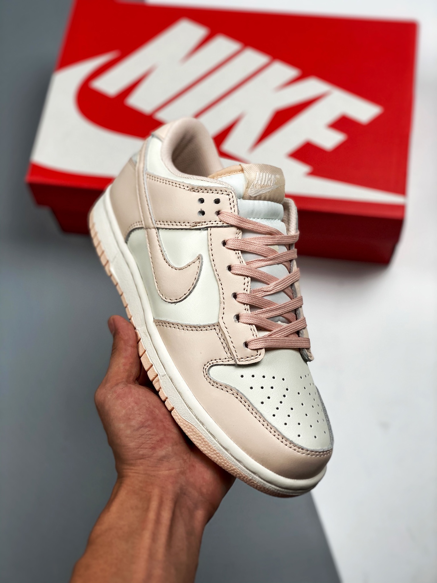Oferta especial👋👋 Nike Dunk Low "Orange Pearl" rosa cerezo, material original de primera capa, molde exclusivo proces…