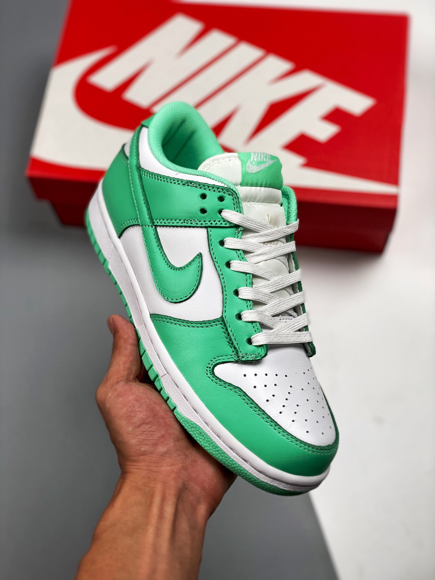 Oferta especial👋👋 Nike Dunk Low "Orange Pearl" verde Tiffany, material original de primera capa, molde exclusivo proc…