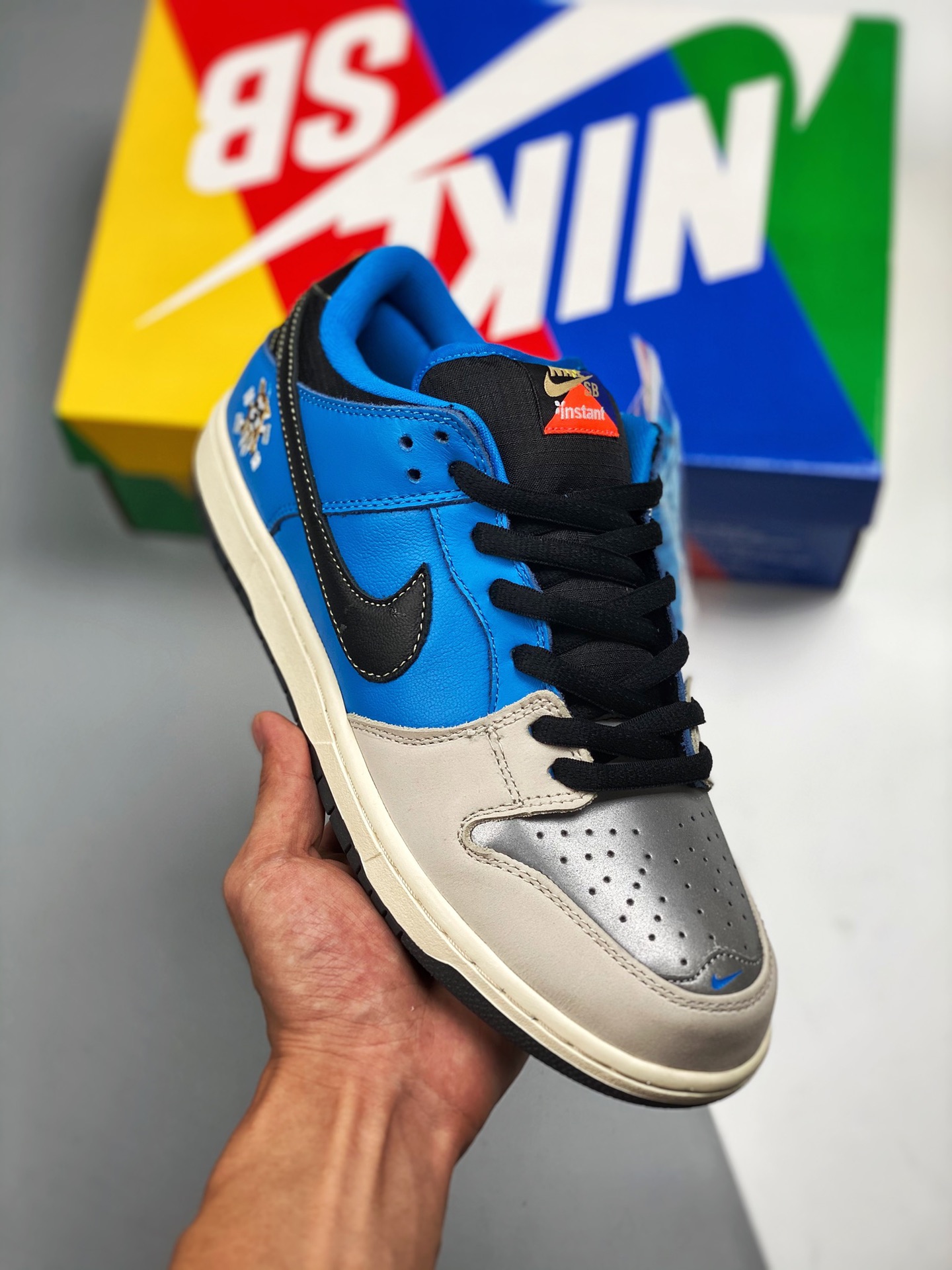 Special offer👋👋 Nike Dunk Low white blue Hachiko, original top-layer material, exclusive shape distilled processing, …