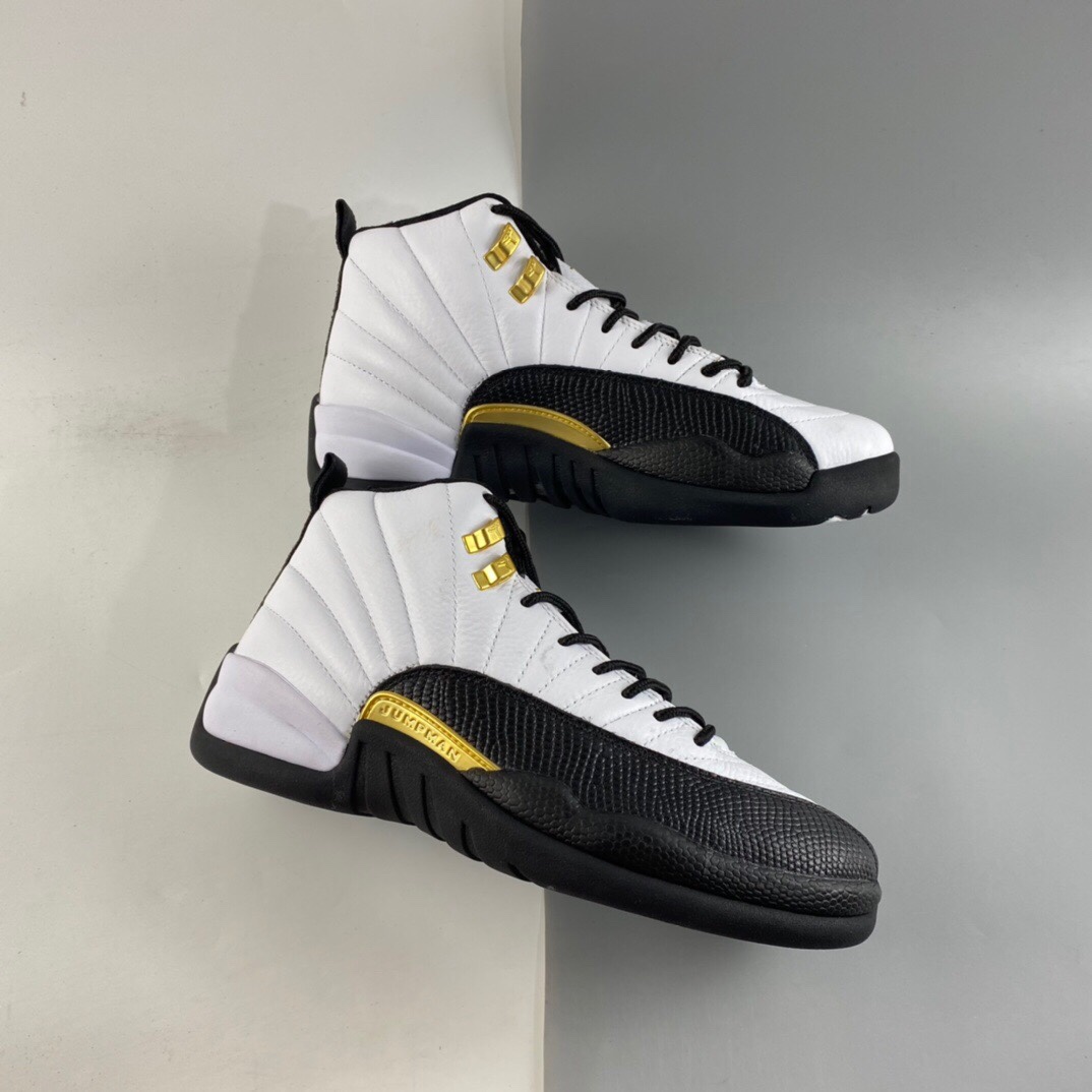 P500  Air Jordan 12 Retro AJ12 “黑白金扣”CT8013-170