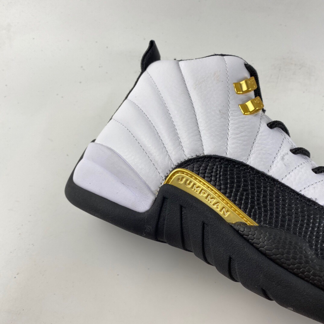 P500  Air Jordan 12 Retro AJ12 “黑白金扣”CT8013-170