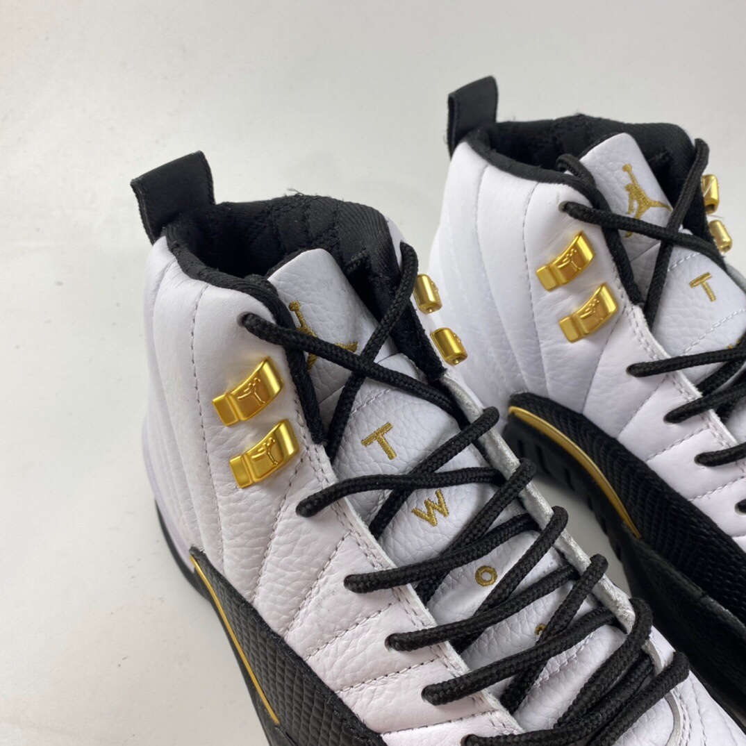 P500  Air Jordan 12 Retro AJ12 “黑白金扣”CT8013-170