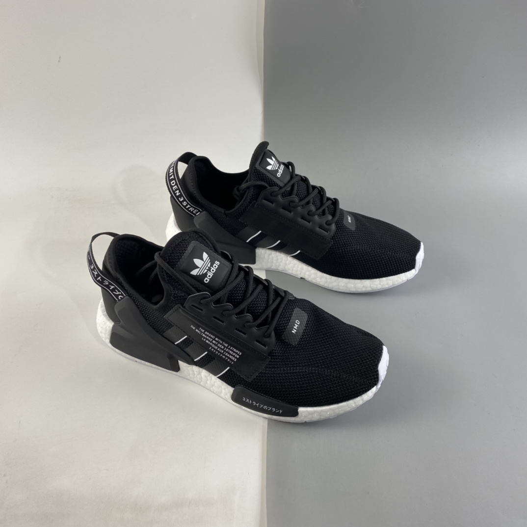 P200  Ad NMD Boost RI.V2 阿迪达斯爆米花超弹中底 针织网面休闲跑鞋 GW7690