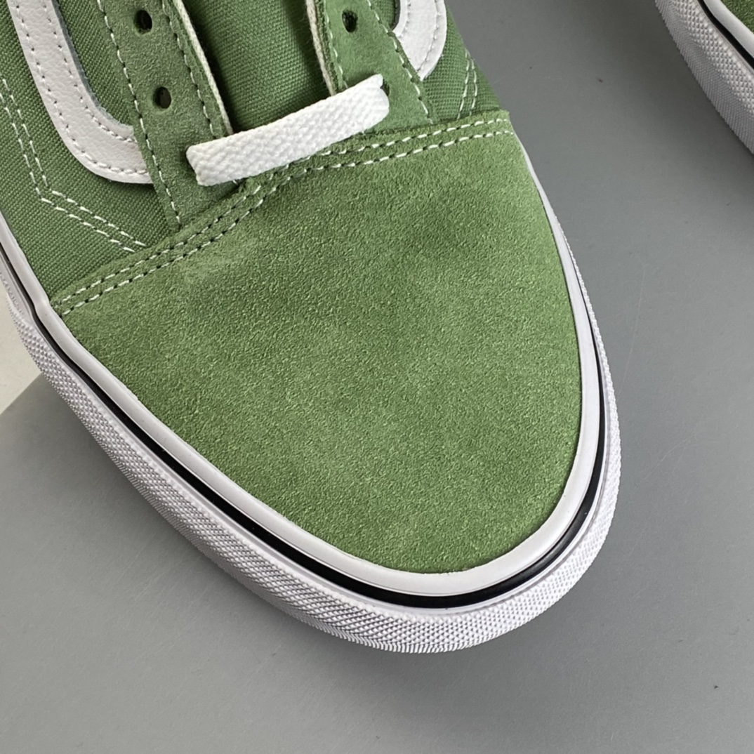 P150  Vans Old Skool 草绿色低帮男女鞋休闲板鞋低帮硫化帆布鞋 VN0A3WKT4G6