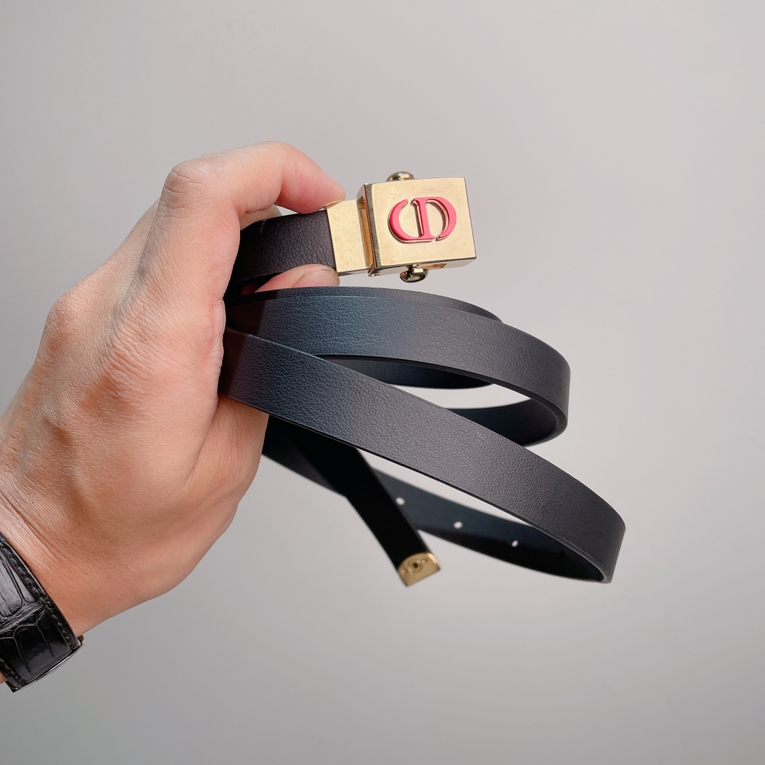 Diorrpolytechnique Black Leather Belt for Women With CD Buckle,17 mm 6 i1629184583 907 5