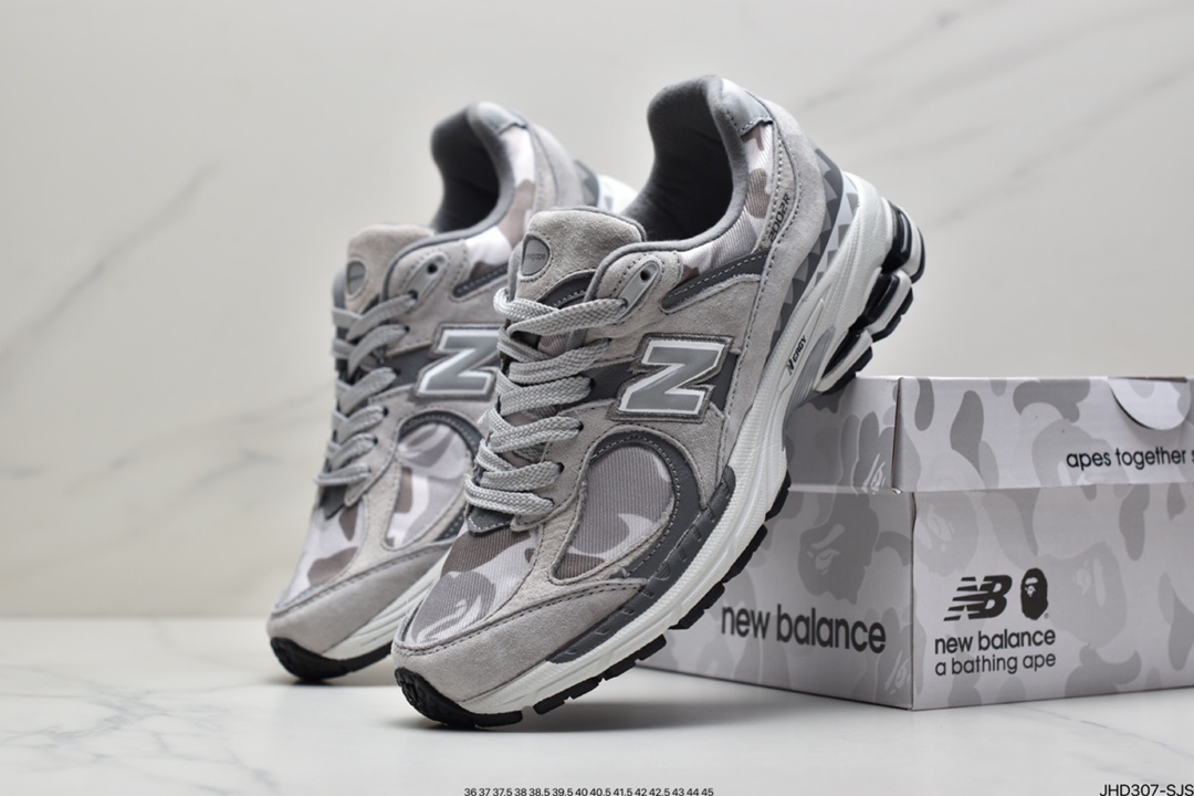 190  Bape x New Balance 联名 2002系列 灰迷彩 3M反光 M2002RBG