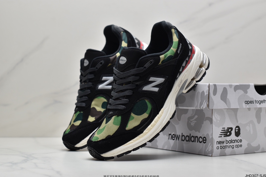 190  Bape x New Balance 联名 2002系列 灰迷彩 3M反光 M2002RBG