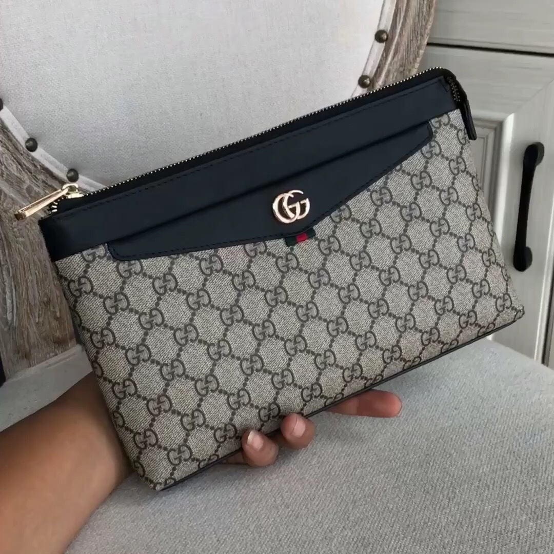 最Gucci 古奇 Gucci 进口小牛皮专柜料手拿包大量出货