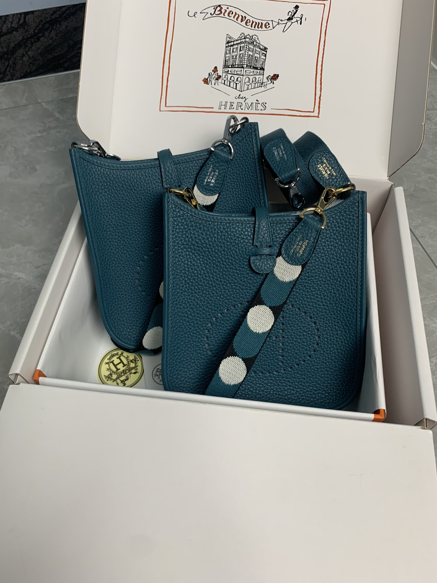 Hermès Plume TPM Sac et Bandoulière Mini Dog Mini Bag and Mini Dog Strap Hermes