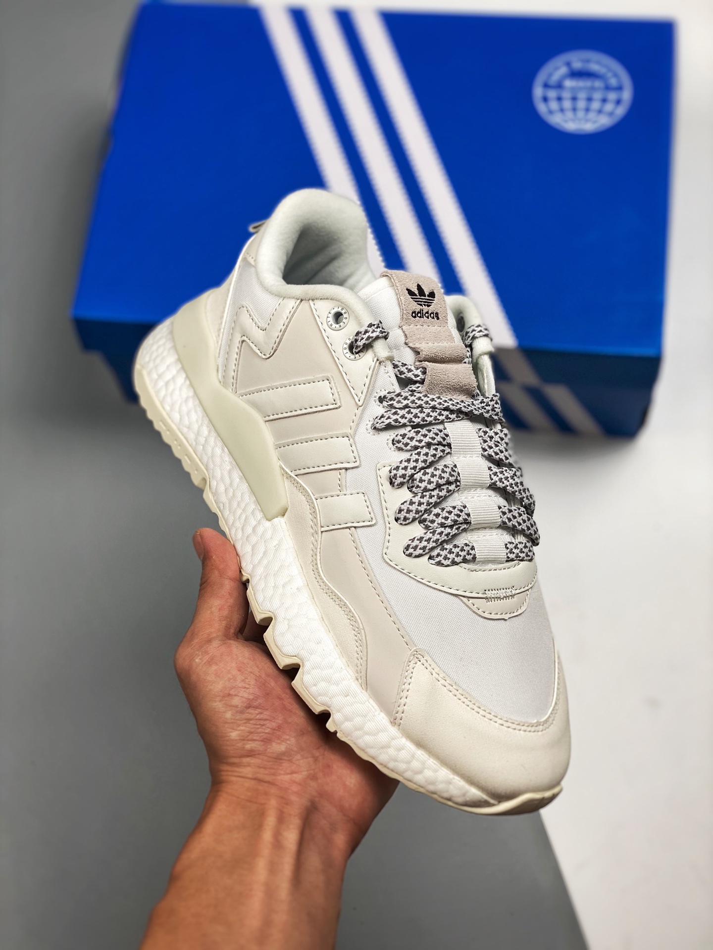 AD Nite Jogger Boost blanco trébol colaboración corredor nocturno número de artículo: FZ3660 zapatillas retro running m…