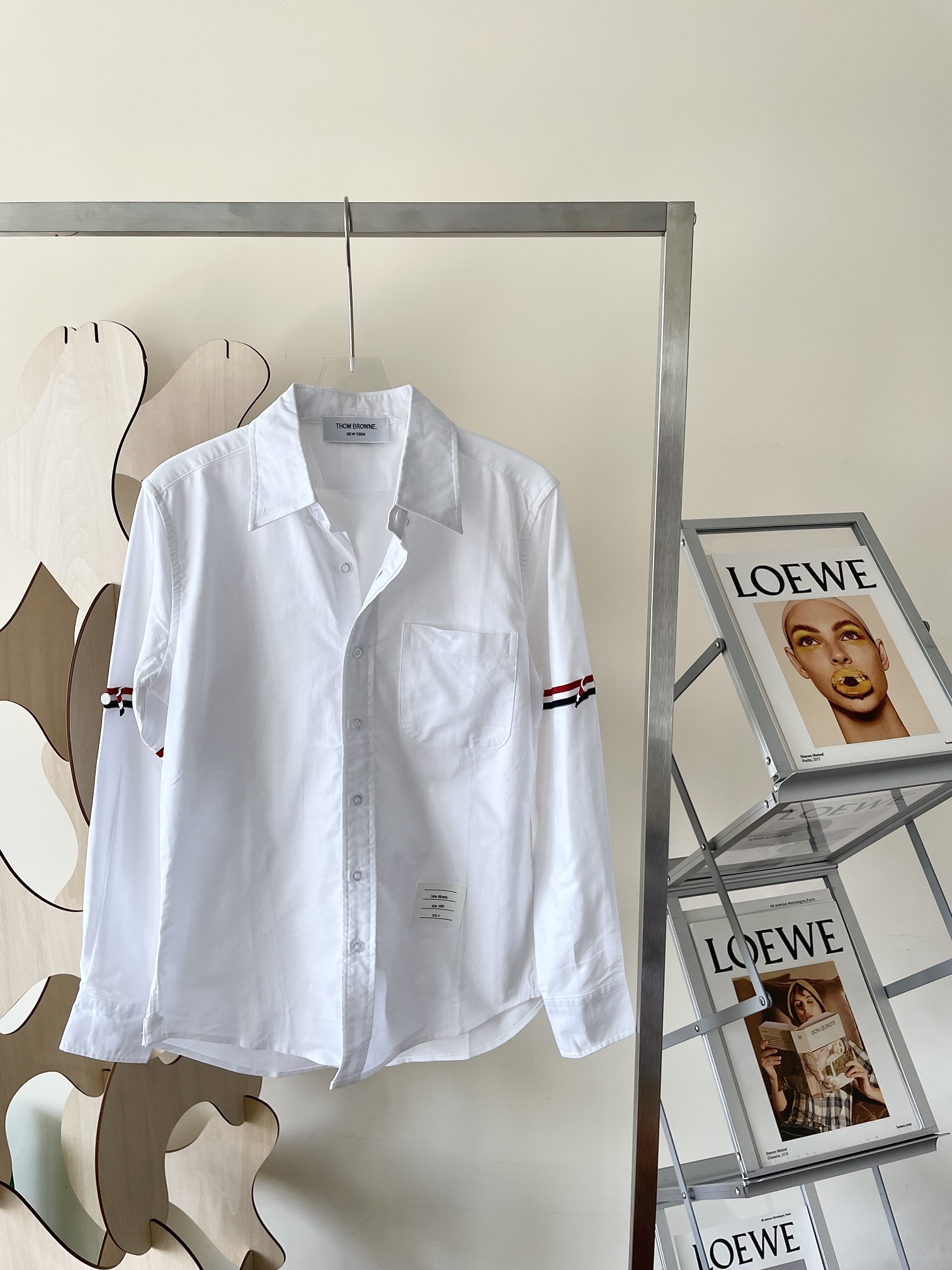 Рубашка Thom Browne белая