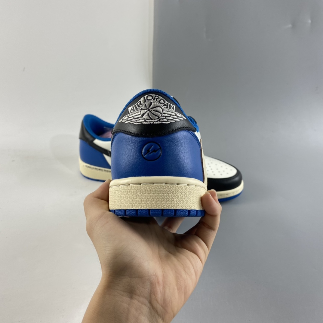 P400 fragment design x Travis Scott x Nike Air Jordan 1 Low OG SP”Military Blue”篮球鞋DM7866-140
