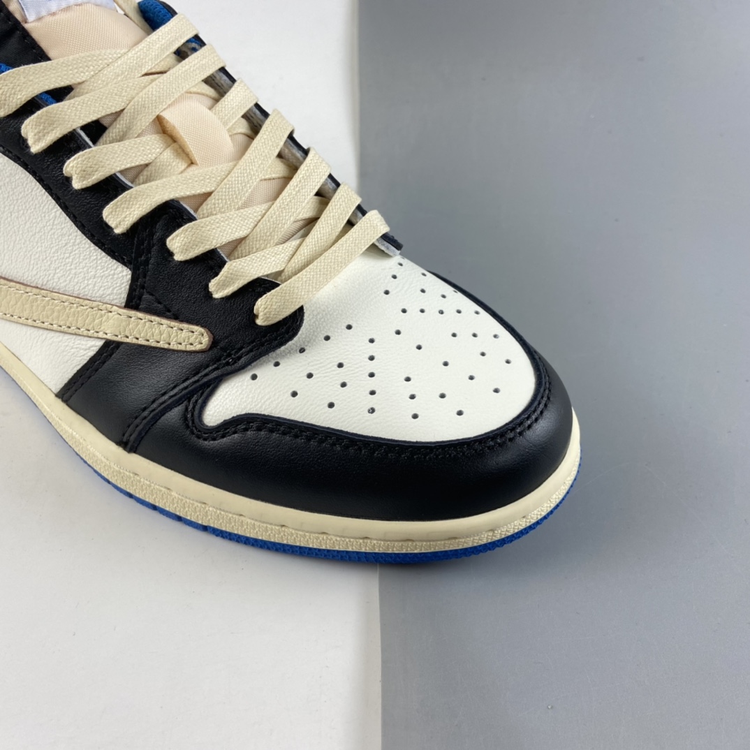 P400 fragment design x Travis Scott x Nike Air Jordan 1 Low OG SP”Military Blue”篮球鞋DM7866-140