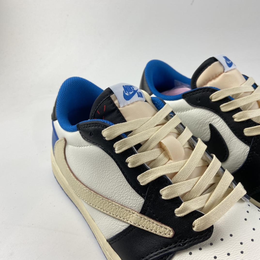 P400 fragment design x Travis Scott x Nike Air Jordan 1 Low OG SP”Military Blue”篮球鞋DM7866-140