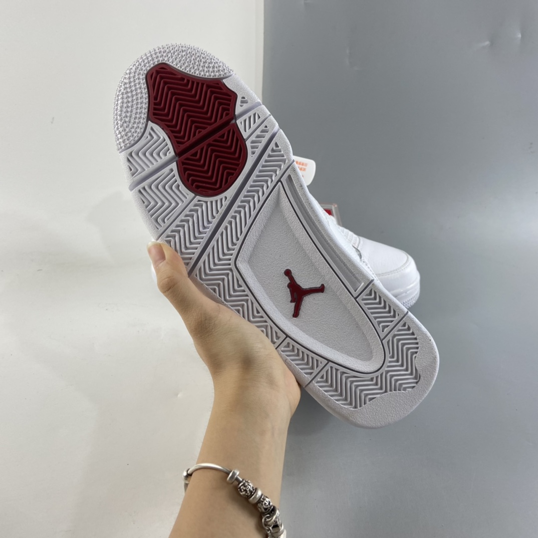 P380  Air Jordan 4““Red Metallic”AJ4 乔4白红 CT8527-112