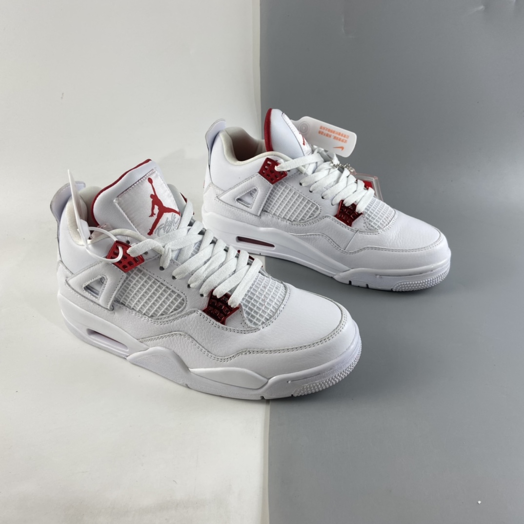 P380  Air Jordan 4““Red Metallic”AJ4 乔4白红 CT8527-112