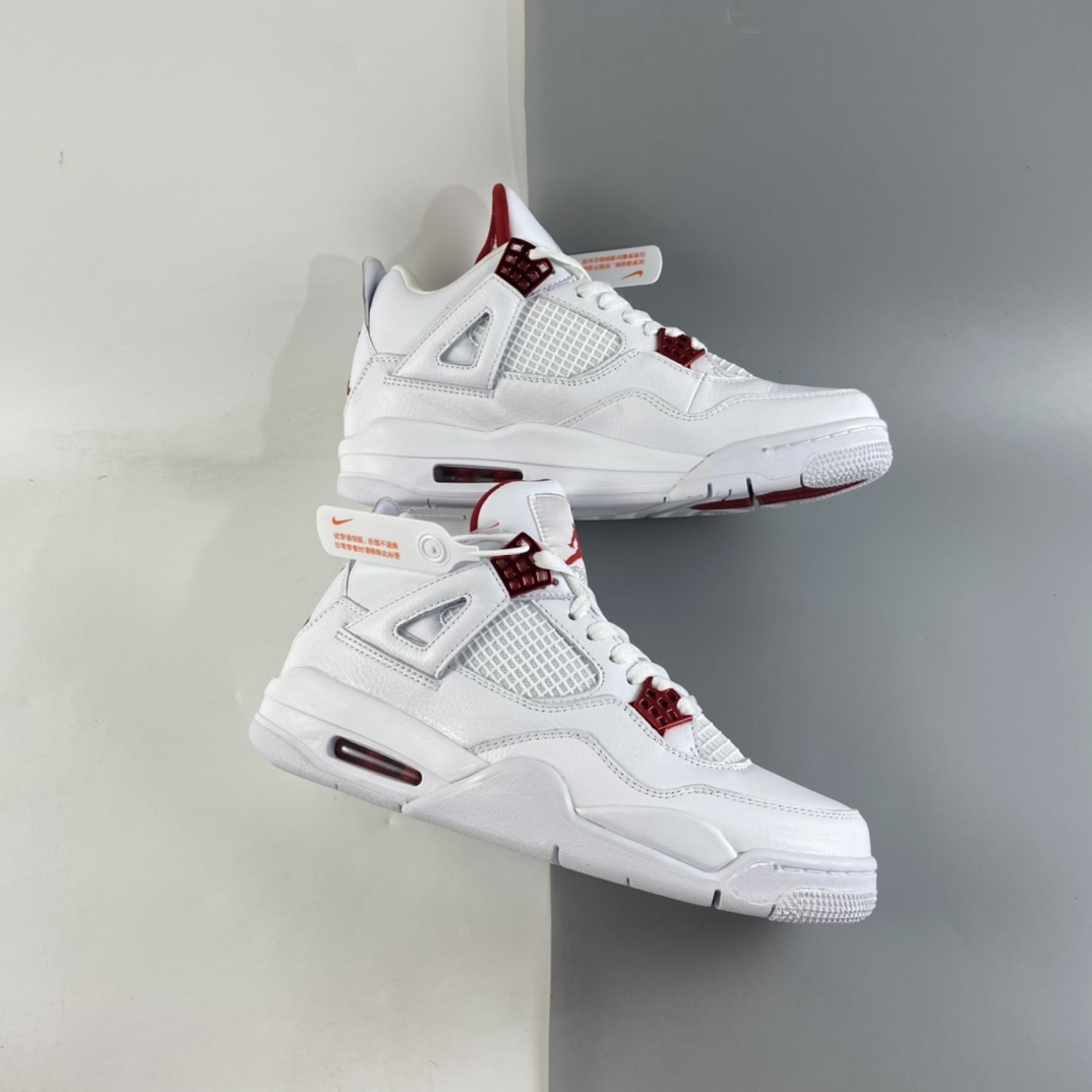 P380  Air Jordan 4““Red Metallic”AJ4 乔4白红 CT8527-112