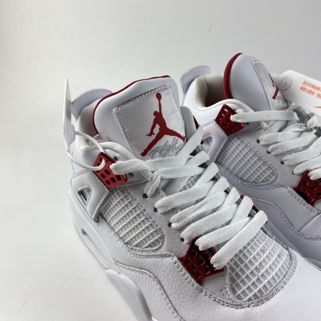 P380  Air Jordan 4““Red Metallic”AJ4 乔4白红 CT8527-112