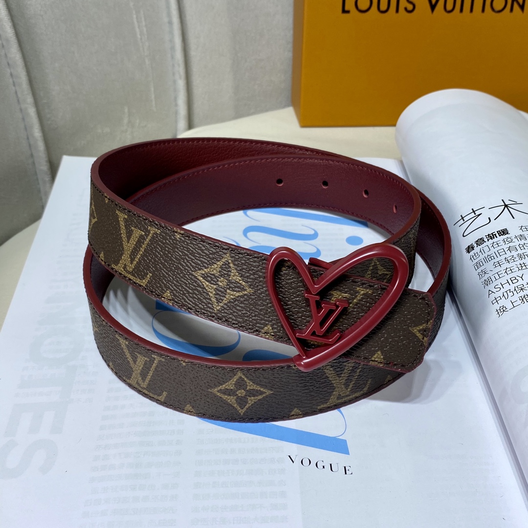 Online Store
 Louis Vuitton mirror quality
 Belts Women Calfskin Canvas Cowhide