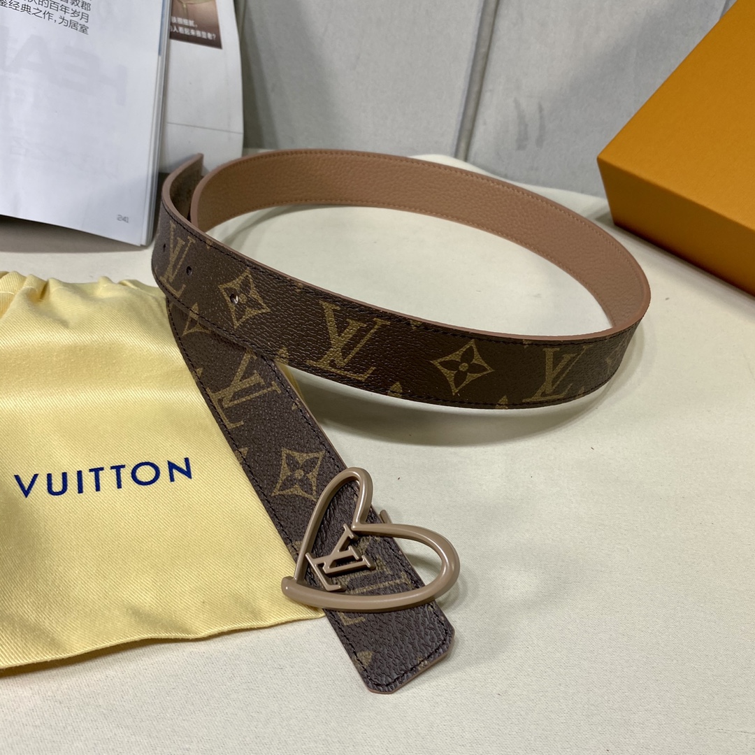 Buy 2023 Replica
 Louis Vuitton Belts Women Calfskin Canvas Cowhide