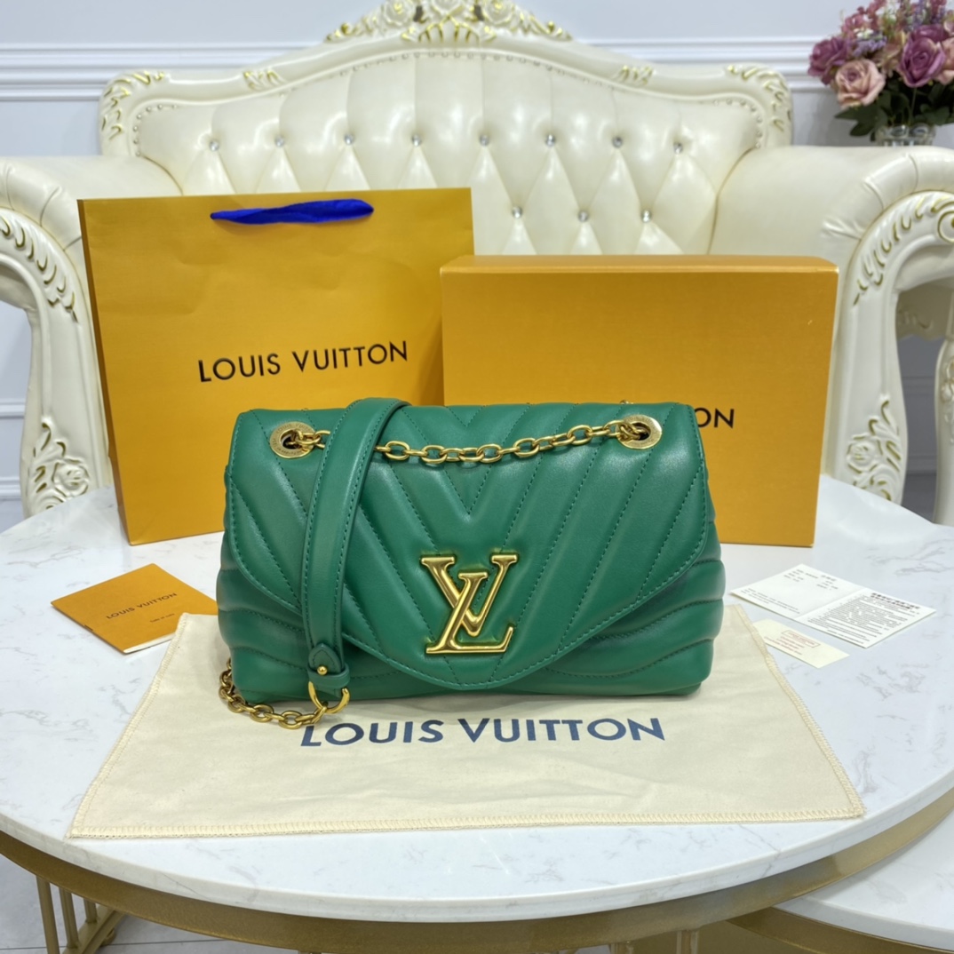 Louis Vuitton LV New Wave Handbags Crossbody & Shoulder Bags Black Gold Green Grey Red White Yellow Engraving Vintage Chains m58550