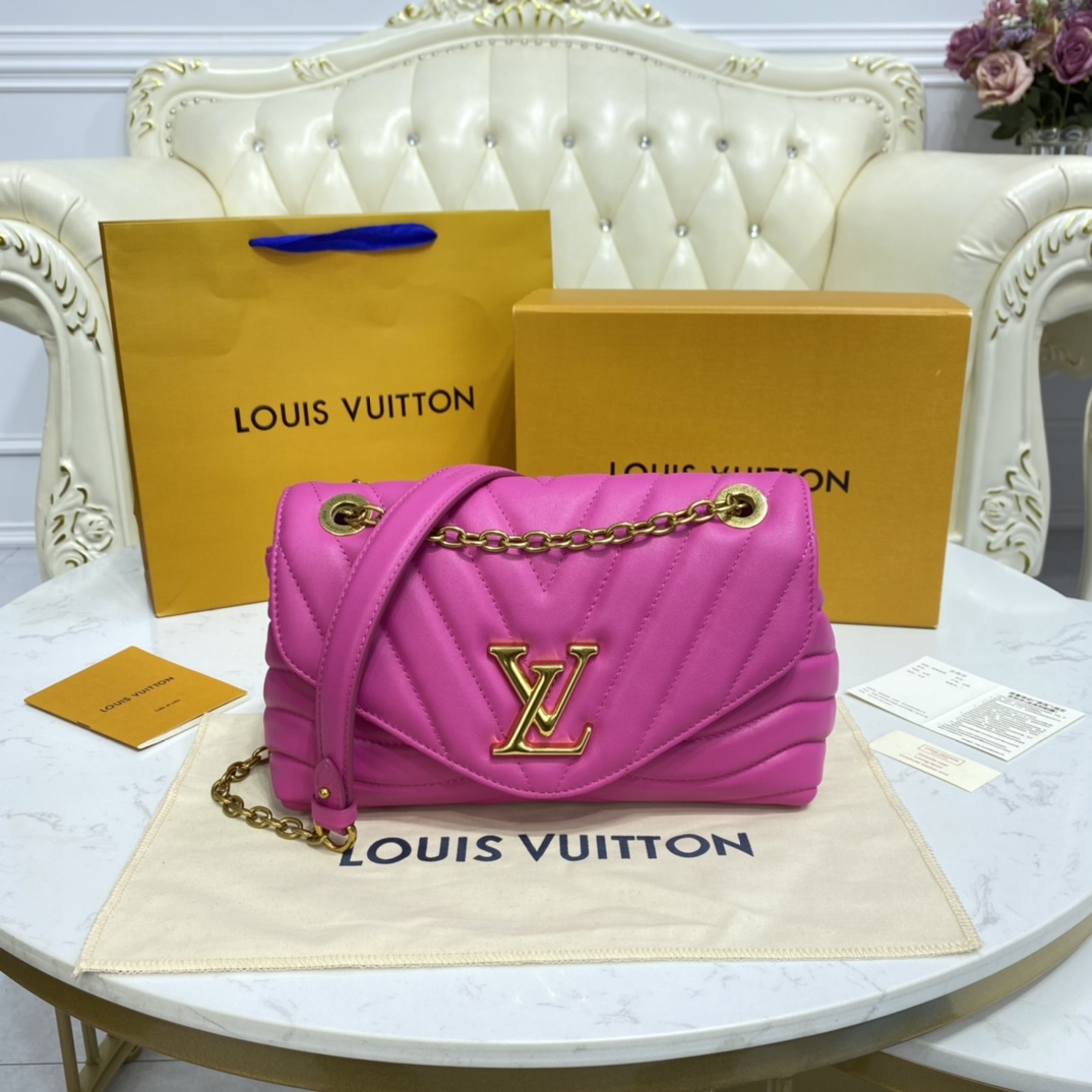 Louis Vuitton LV New Wave Handbags Crossbody & Shoulder Bags Black Gold Green Grey Red White Yellow Engraving Vintage Chains m58550