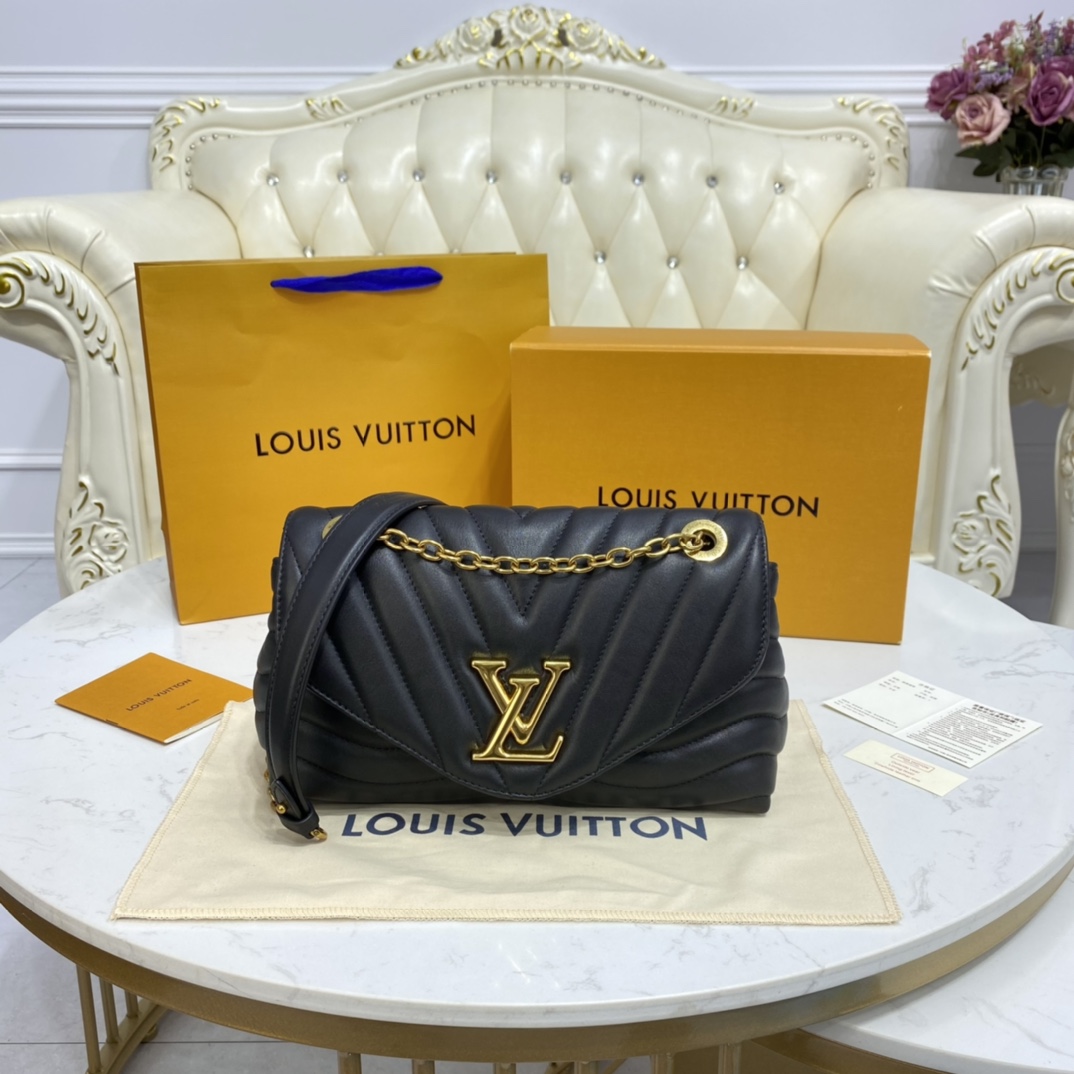 Louis Vuitton LV New Wave Handbags Crossbody & Shoulder Bags Black Gold Green Grey Red White Yellow Engraving Vintage Chains m58550