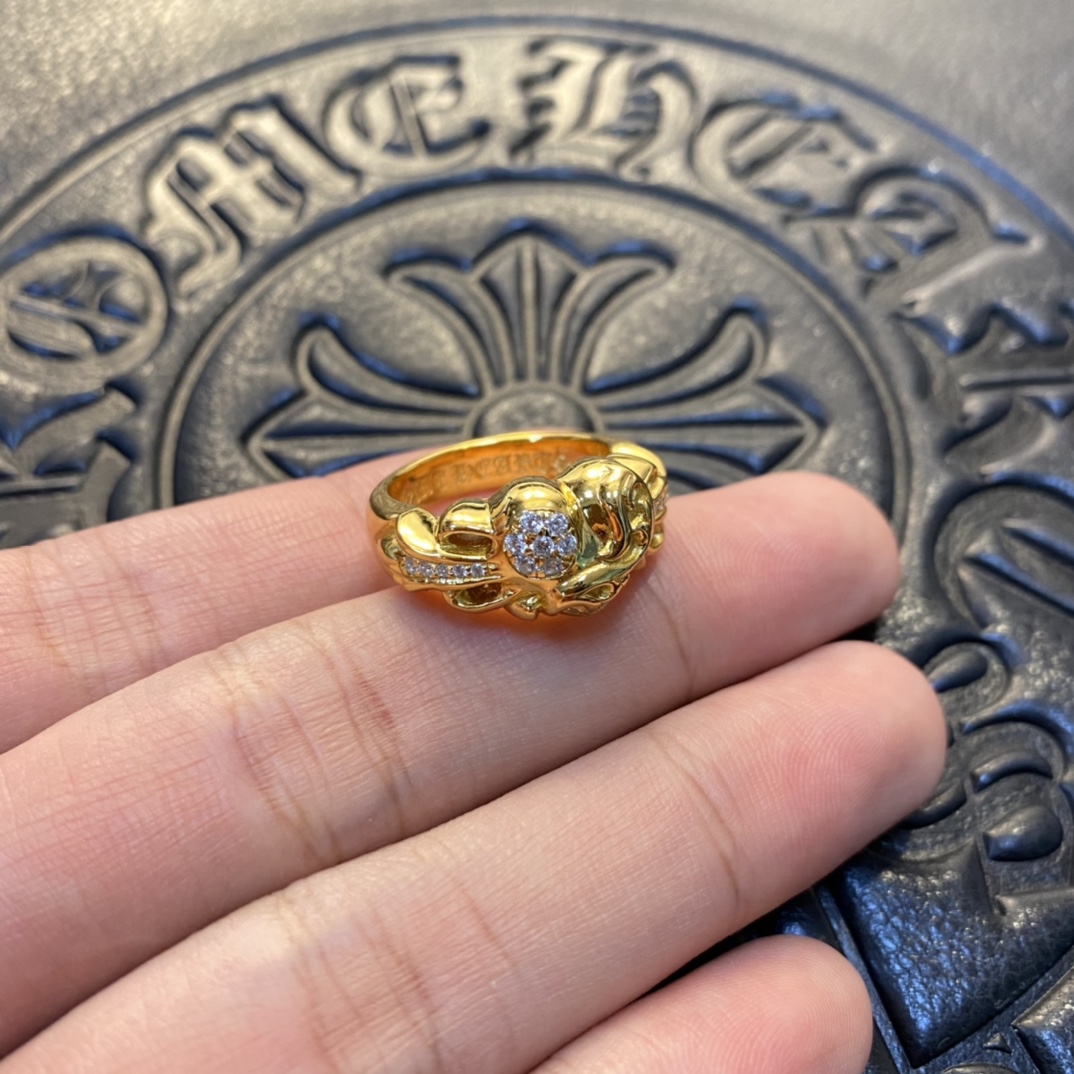 Gold-plated custom with diamond setting