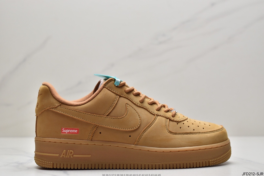 170 Supreme x Nike Air Force 1 Low Flax小麦 官方同步DN1555-200