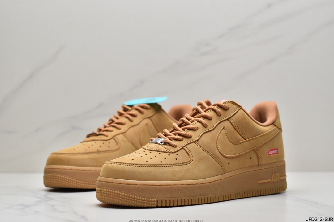 170 Supreme x Nike Air Force 1 Low Flax小麦 官方同步DN1555-200