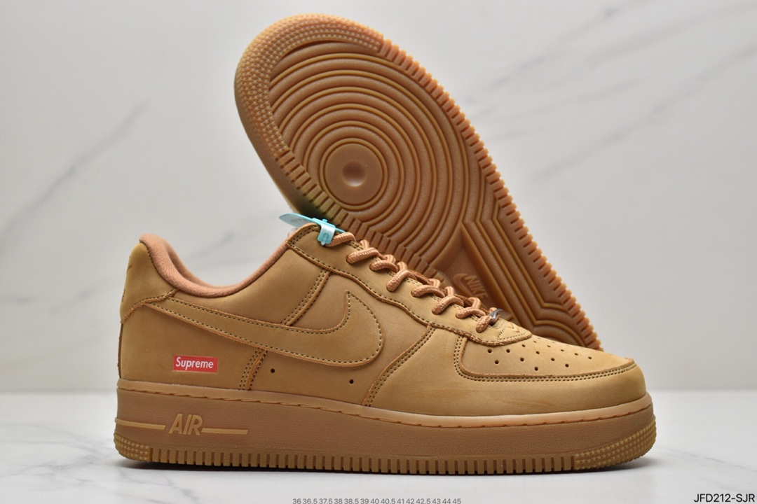 170 Supreme x Nike Air Force 1 Low Flax小麦 官方同步DN1555-200
