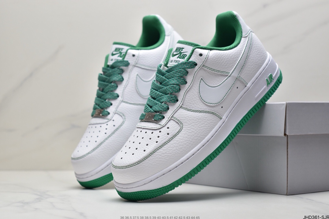 190 耐克Nike Air Force 1 ’07 马克线2代反光头层皮空军一号低帮休闲板鞋 CN2896-103