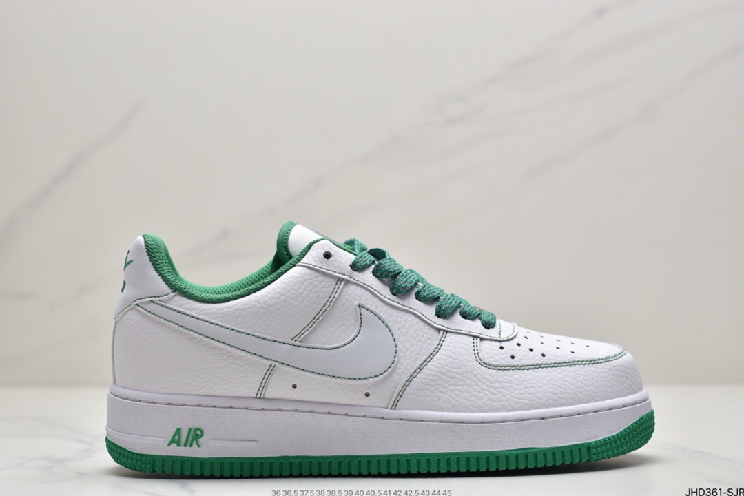 190 耐克Nike Air Force 1 ’07 马克线2代反光头层皮空军一号低帮休闲板鞋 CN2896-103