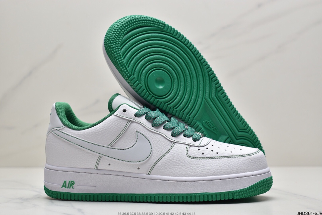 190 耐克Nike Air Force 1 ’07 马克线2代反光头层皮空军一号低帮休闲板鞋 CN2896-103