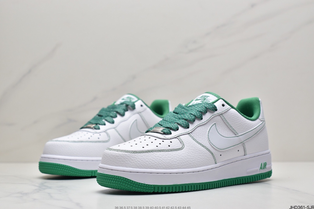 190 耐克Nike Air Force 1 ’07 马克线2代反光头层皮空军一号低帮休闲板鞋 CN2896-103