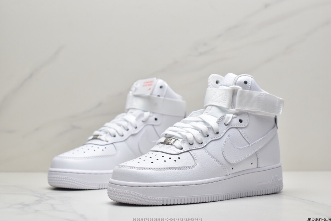 160 Nike AIR Force 1 High White Gum 白紫334031-105