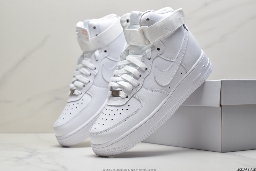 160 Nike AIR Force 1 High White Gum 白紫334031-105